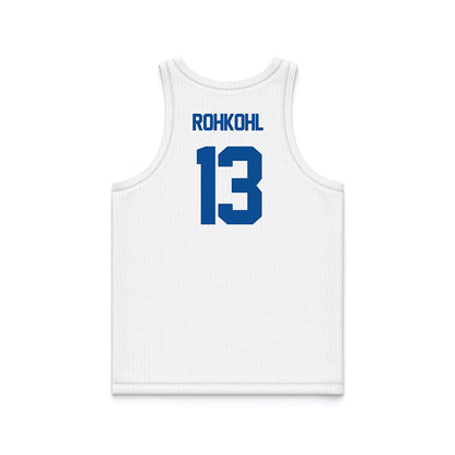 BYU - NCAA Women's Basketball : Lara Rohkohl - White Basketball Jersey-1