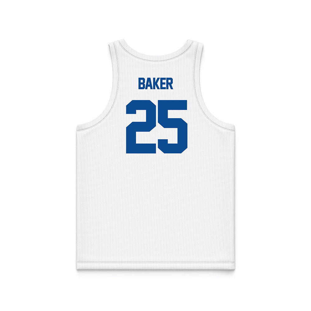 BYU - NCAA Men's Basketball : Dawson Baker - White Basketball Jersey-1