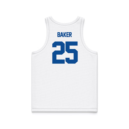 BYU - NCAA Men's Basketball : Dawson Baker - White Basketball Jersey-1