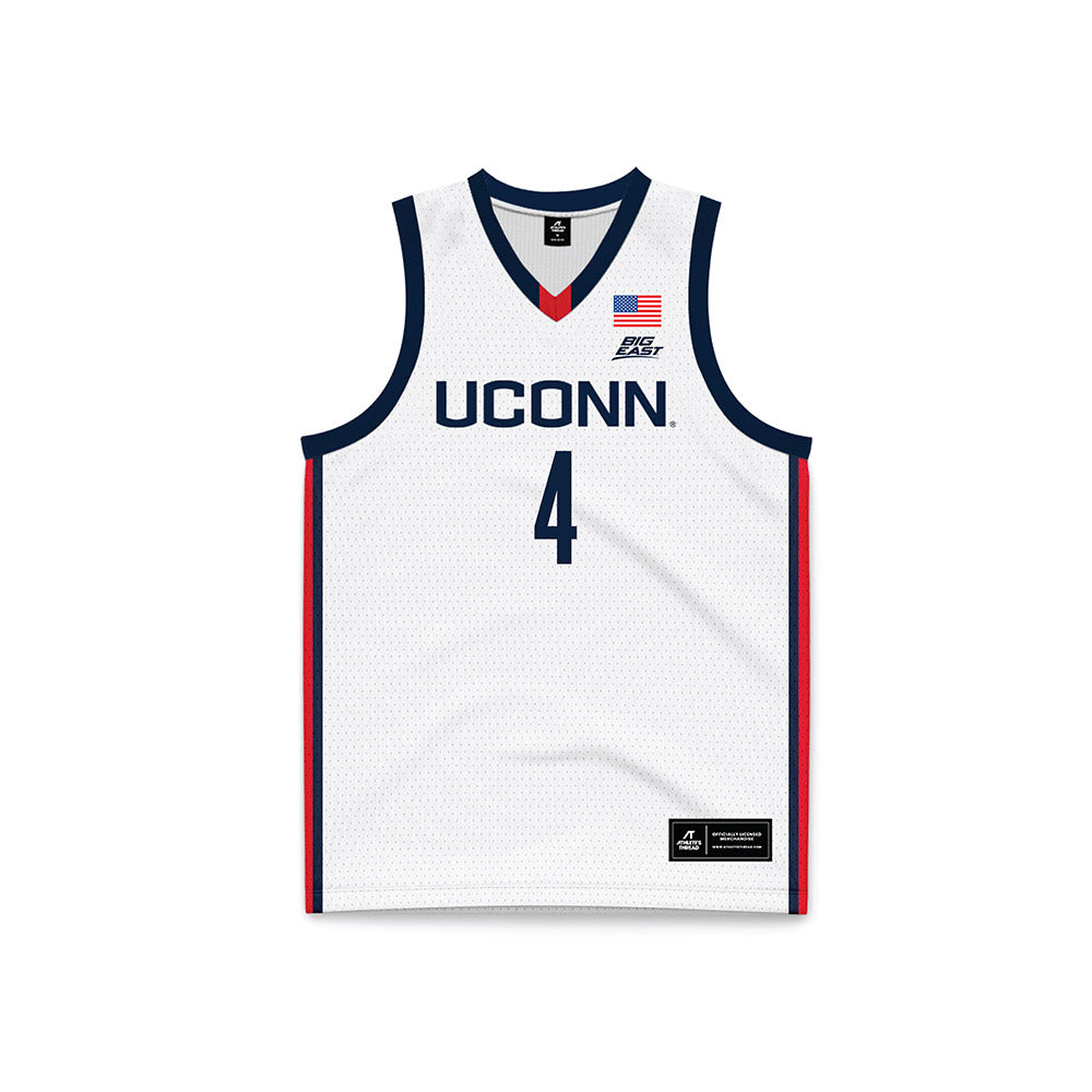 UConn - NCAA Women's Basketball : Quinonez Blanca - Basketball Jersey-0