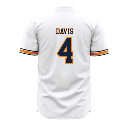 UT Martin - NCAA Baseball : Andrew Davis - White Jersey-1