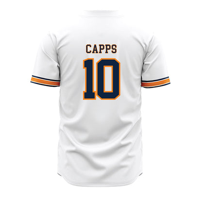 UT Martin - NCAA Baseball : Brody Capps - White Jersey-1