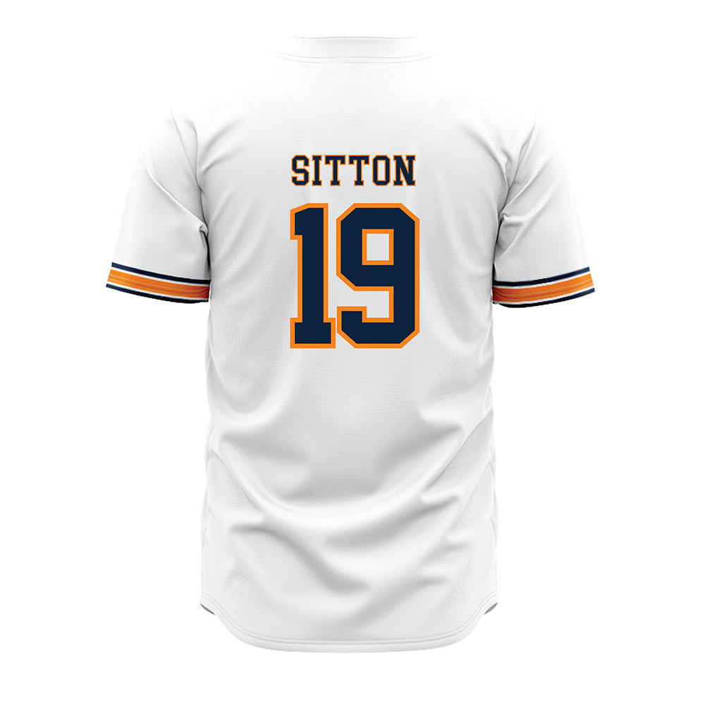 UT Martin - NCAA Baseball : Jacob Sitton - White Jersey-1