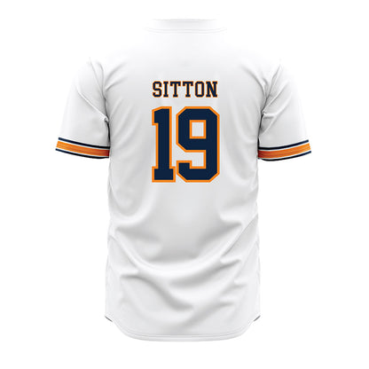 UT Martin - NCAA Baseball : Jacob Sitton - White Jersey-1