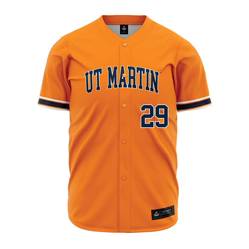 UT Martin - NCAA Baseball : Adam Gordon - Orange Jersey-0