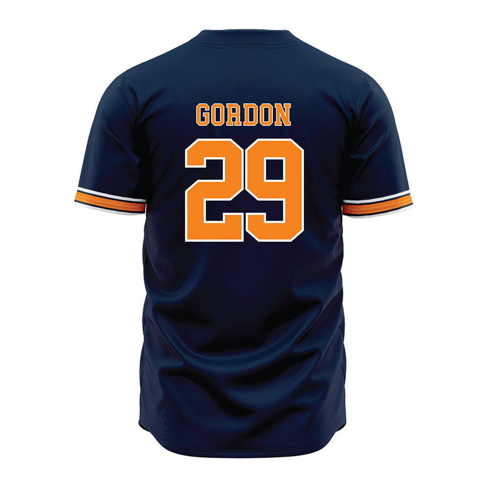 UT Martin - NCAA Baseball : Adam Gordon - Blue Jersey-1