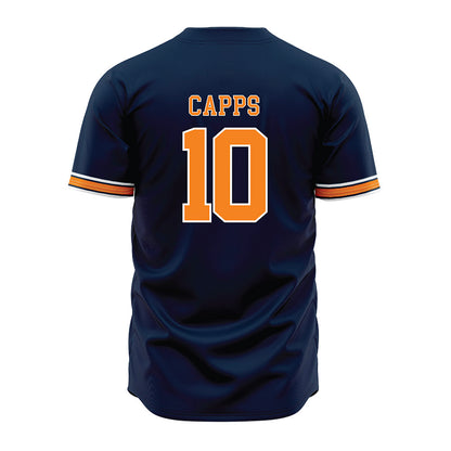 UT Martin - NCAA Baseball : Brody Capps - Blue Jersey-1