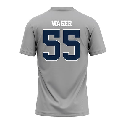 UT Martin - NCAA Baseball : Zachary Wager - Grey Football Jersey-1
