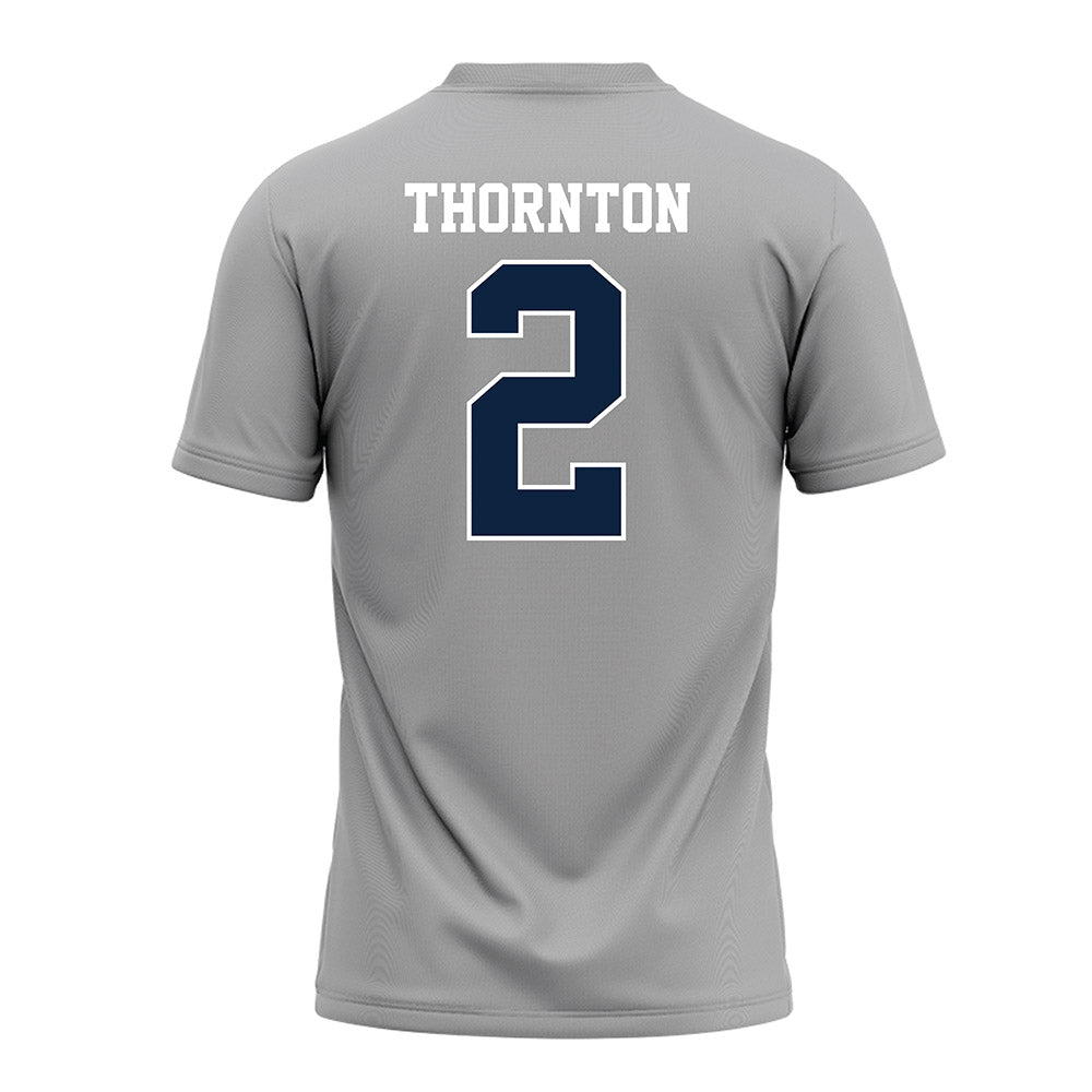 UT Martin - NCAA Baseball : Quincy Thornton - Grey Football Jersey-1