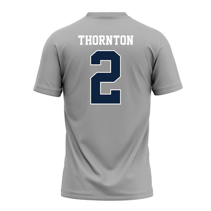 UT Martin - NCAA Baseball : Quincy Thornton - Grey Football Jersey-1