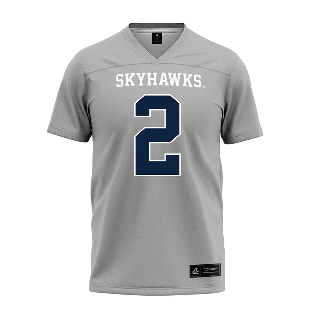 UT Martin - NCAA Baseball : Quincy Thornton - Grey Football Jersey-0
