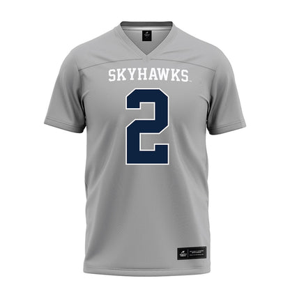 UT Martin - NCAA Baseball : Quincy Thornton - Grey Football Jersey-0