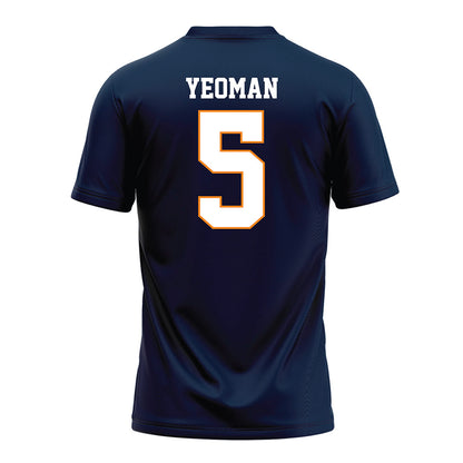 UT Martin - NCAA Football : Corey Yeoman - Blue Football Jersey-1