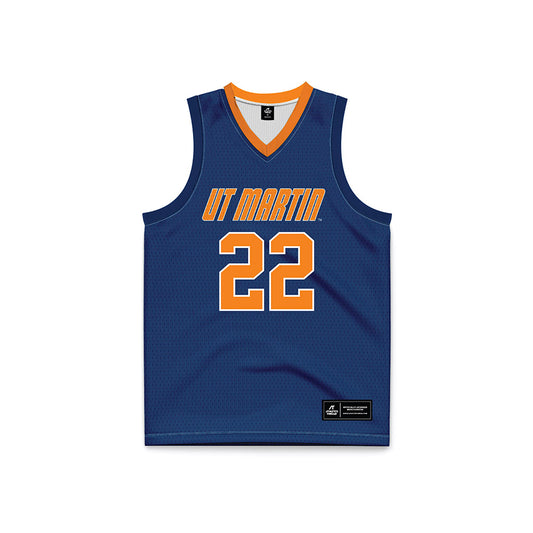 UT Martin - NCAA Men's Basketball : Ty Price - Blue Basketball Jersey-0