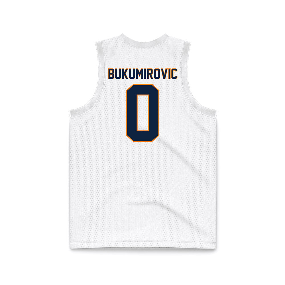 UT Martin - NCAA Men's Basketball : Andrija Bukumirovic - White Basketball Jersey