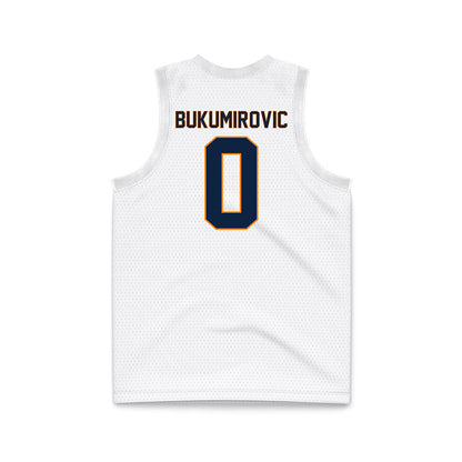 UT Martin - NCAA Men's Basketball : Andrija Bukumirovic - White Basketball Jersey