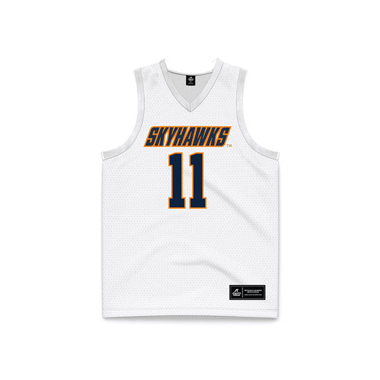 UT Martin - NCAA Men's Basketball : AJ Hopkins - White Basketball Jersey-0