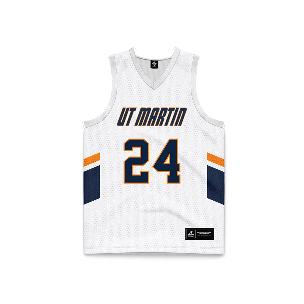 UT Martin - NCAA Women's Basketball : Mikayla Lambert - White Basketball Jersey-0