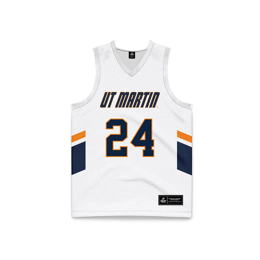 UT Martin - NCAA Women's Basketball : Mikayla Lambert - White Basketball Jersey-0