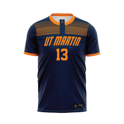 UT Martin - NCAA Women's Soccer : Lorena Montesano - Blue Soccer Jersey