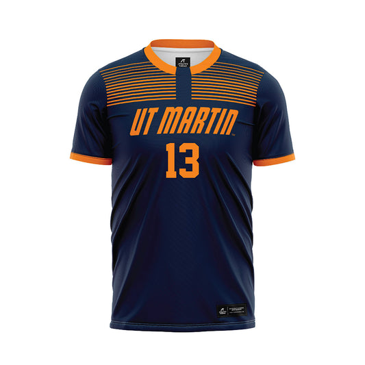 UT Martin - NCAA Women's Soccer : Lorena Montesano - Blue Soccer Jersey
