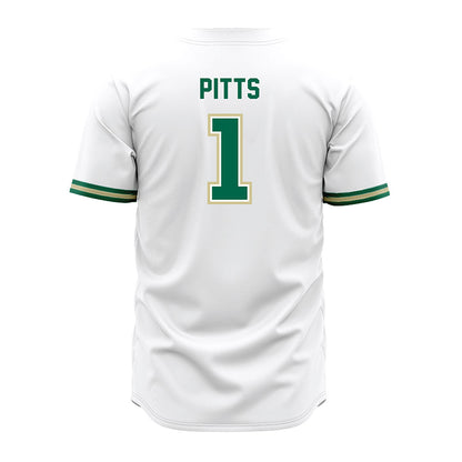 USF - NCAA Baseball : Eli Pitts - White Jersey-1