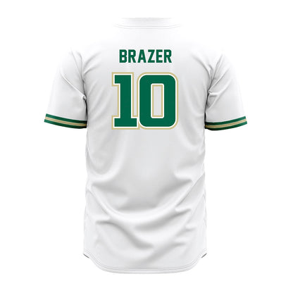 USF - NCAA Baseball : Alex Brazer - White Jersey