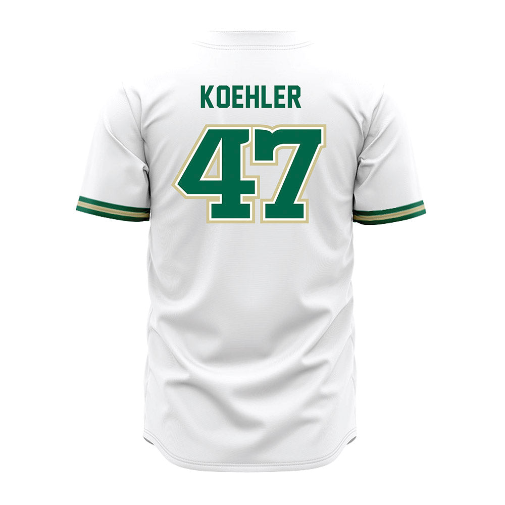 USF - NCAA Baseball : Evan Koehler - White Jersey-1