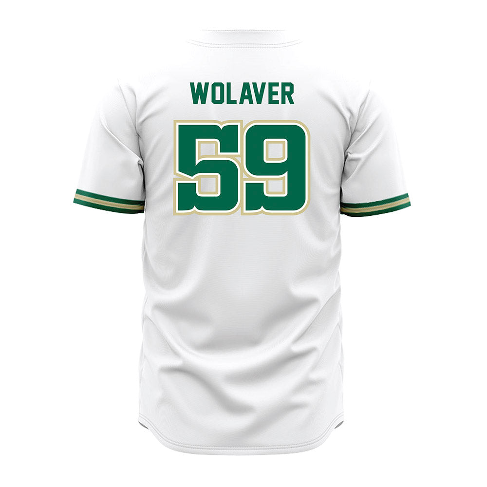 USF - NCAA Baseball : Jonathan Wolaver - White Jersey-1