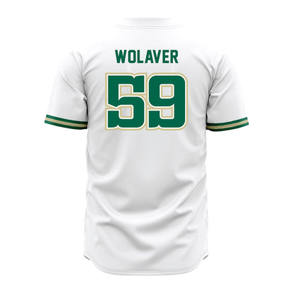 USF - NCAA Baseball : Jonathan Wolaver - White Jersey-1