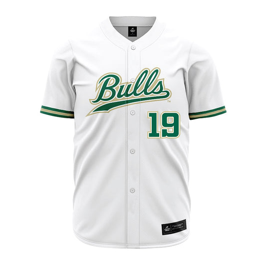 USF - NCAA Baseball : Michael Senay - White Jersey-0