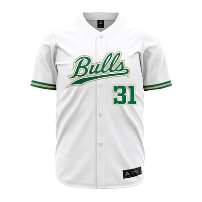 USF - NCAA Baseball : Nakni Anna - White Jersey-0