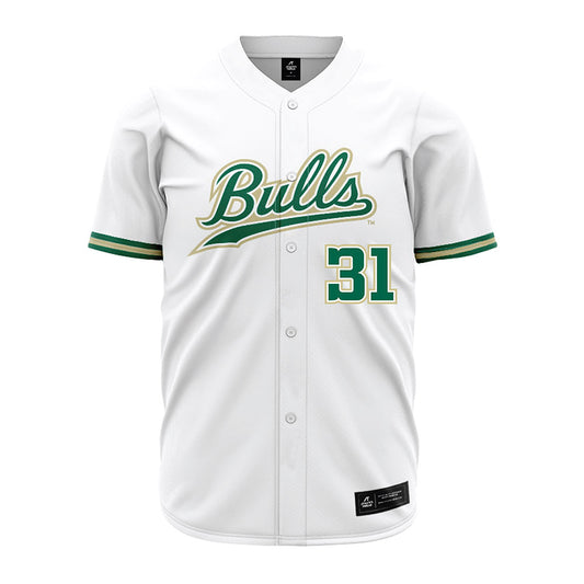 USF - NCAA Baseball : Nakni Anna - White Jersey-0