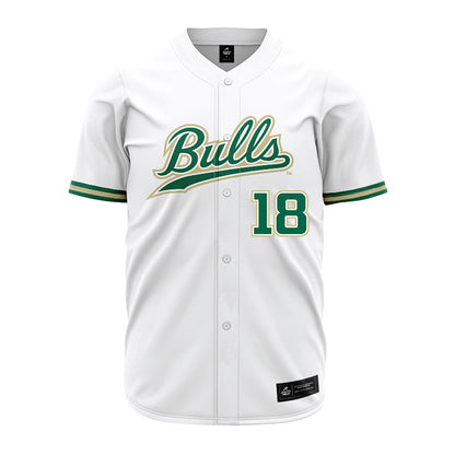 USF - NCAA Baseball : Niko Benestad - White Jersey-0