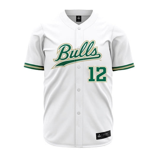 USF - NCAA Baseball : Anthony Quigley - White Jersey