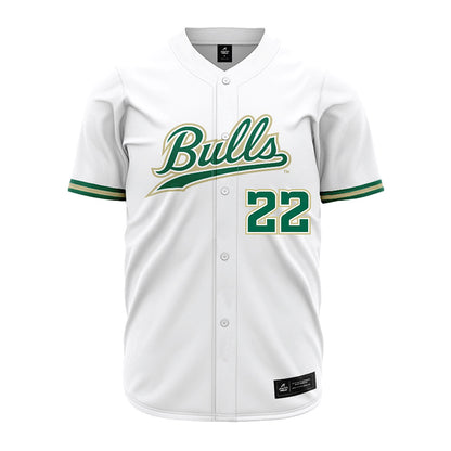 USF - NCAA Baseball : Ethan Sutton - White Jersey-0