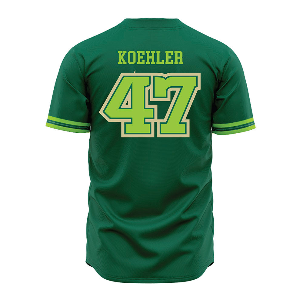 USF - NCAA Baseball : Evan Koehler - Green Jersey-1