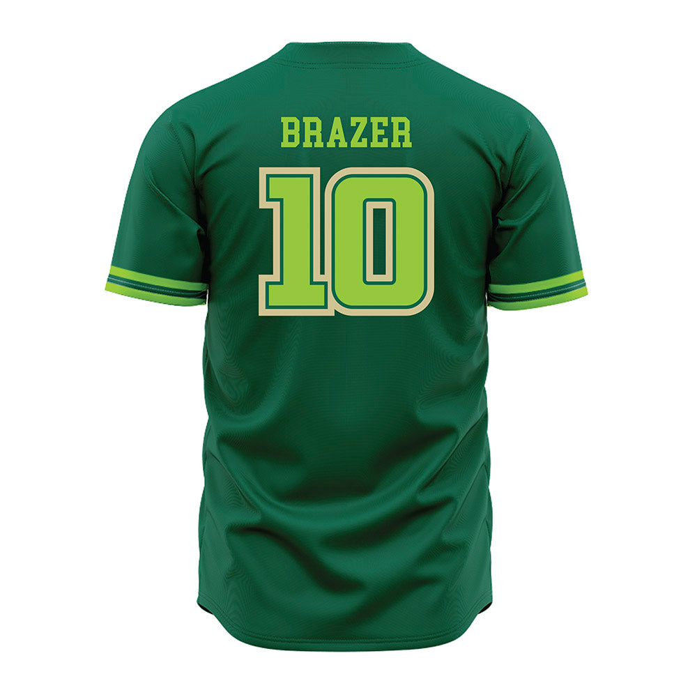 USF - NCAA Baseball : Alex Brazer - Green Jersey