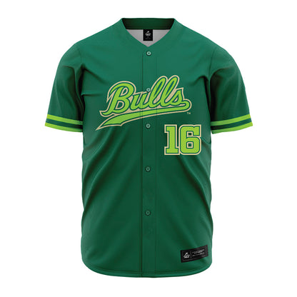 USF - NCAA Baseball : Nate Cannizzaro - Green Jersey