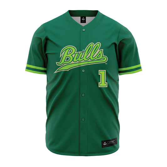 USF - NCAA Baseball : Eli Pitts - Green Jersey-0