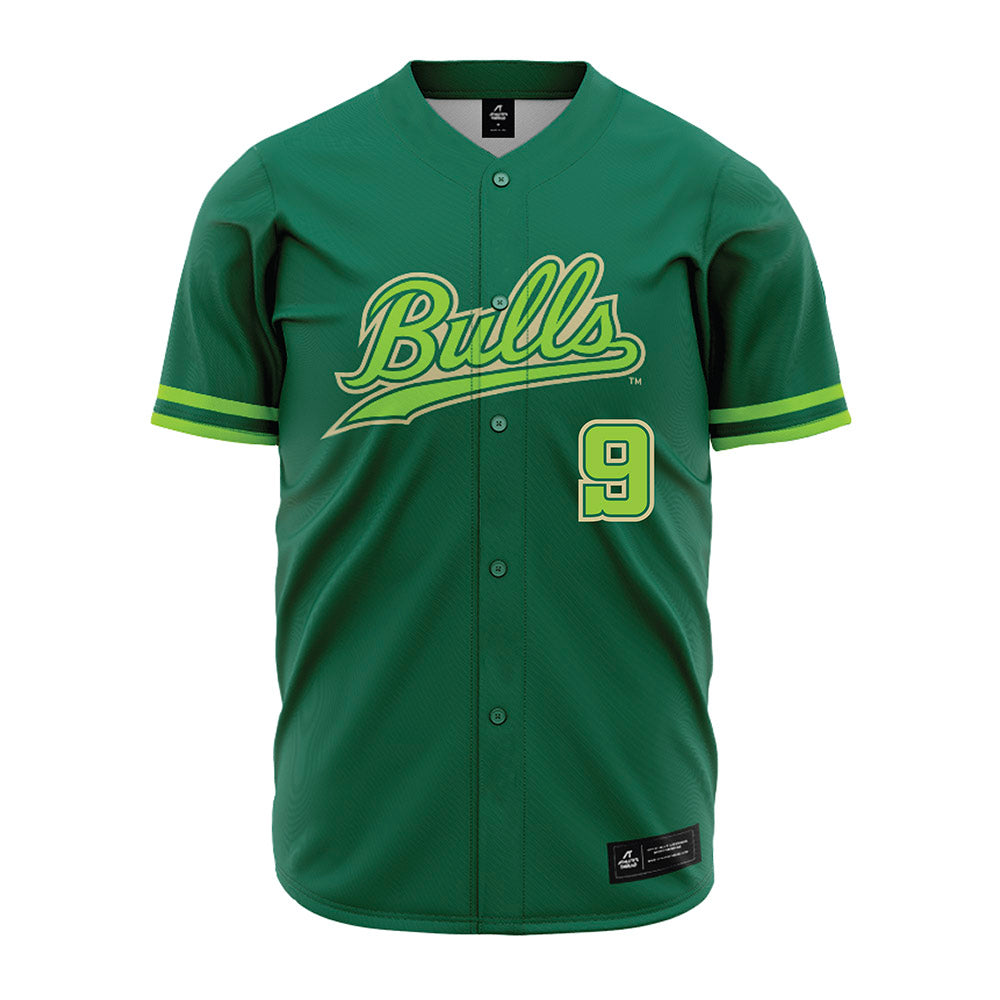 USF - NCAA Baseball : Eli Thomas - Green Jersey-0
