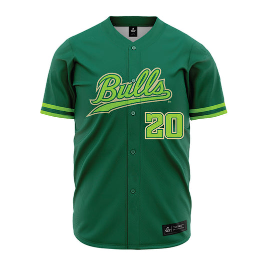 USF - NCAA Baseball : Lance Trippel - Green Jersey-0