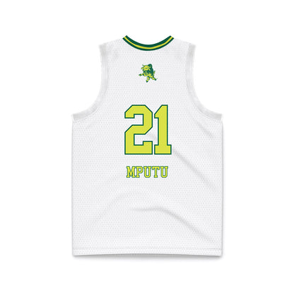 USF - NCAA Women's Basketball : Lor Mputu - White Basketball Jersey