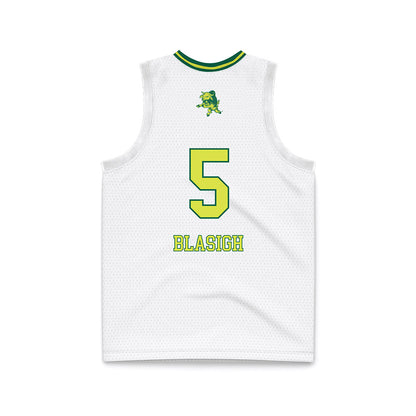 USF - NCAA Women's Basketball : Vittoria Blasigh - White Basketball Jersey-1