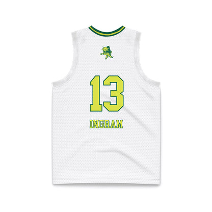 USF - NCAA Women's Basketball : Stefanie Ingram - White Basketball Jersey-1