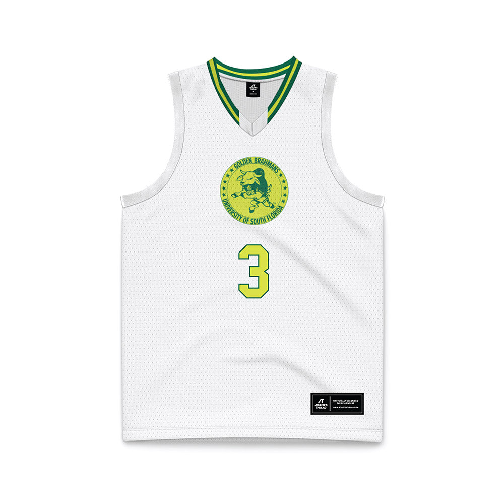 USF - NCAA Women's Basketball : Sammie Puisis - White Basketball Jersey-0