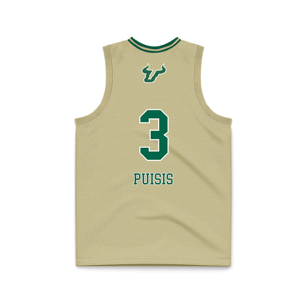 USF - NCAA Women's Basketball : Sammie Puisis - Cream Basketball Jersey-1