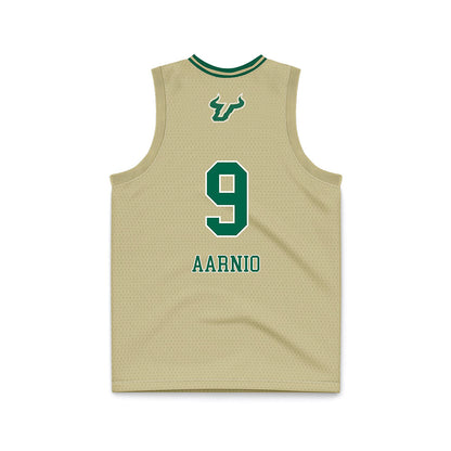 USF - NCAA Women's Basketball : Janette Aarnio - Cream Basketball Jersey-1