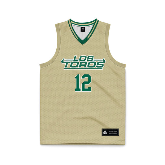 USF - NCAA Women's Basketball : Amy Thompson - Cream Basketball Jersey