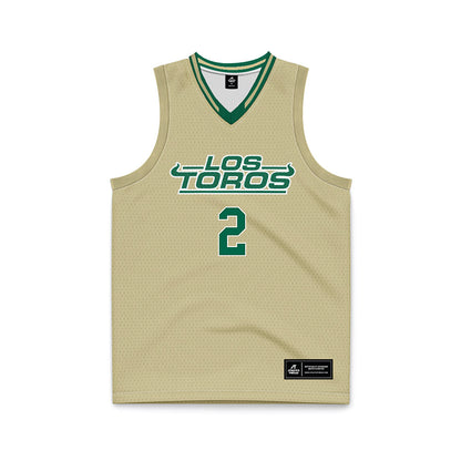 USF - NCAA Women's Basketball : Yana Karamfilova - Cream Basketball Jersey-0